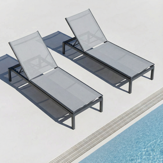 Gartenliege Aquarius Aluminium/Textilene