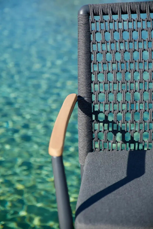 Denali - Stapelsessel Aluminium/Rope anthrazit