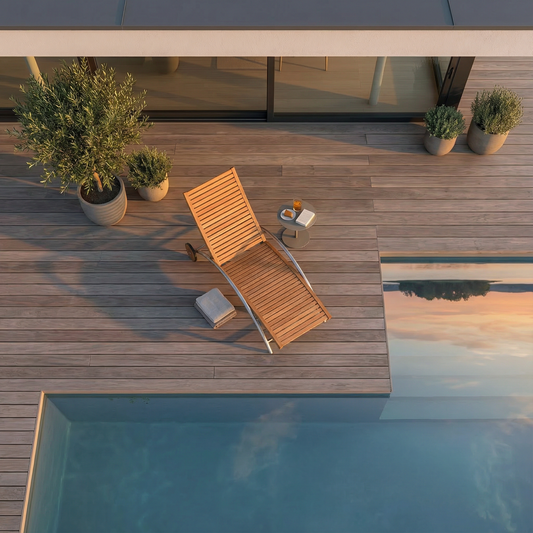 Liege Cygnus Teakholz/Edelstahl