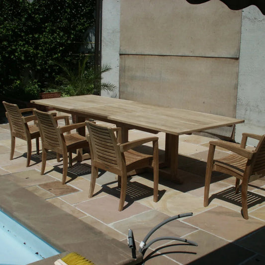 Matahari Teak Ausziehtisch Zeus (4 - 10 Personen)