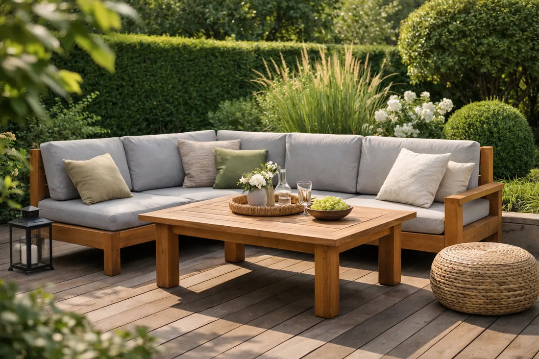 Eckbank Garten mit Tisch richtig wählen