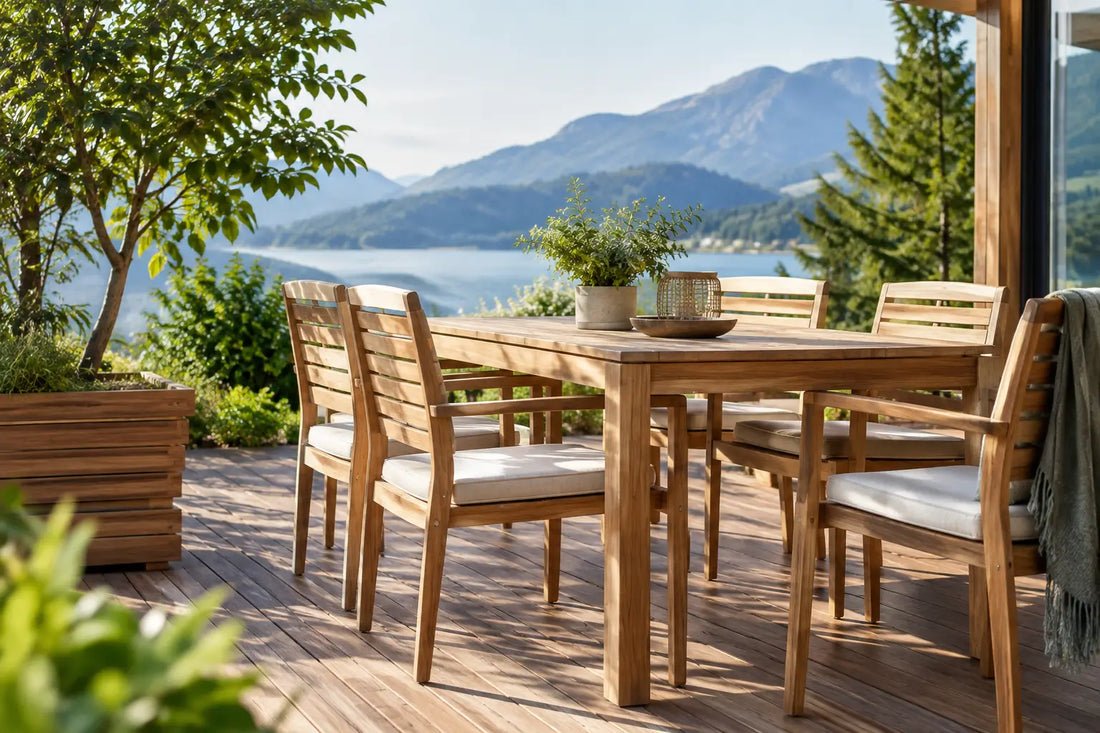 Nachhaltig produzierte Outdoor Holzmöbel wählen
