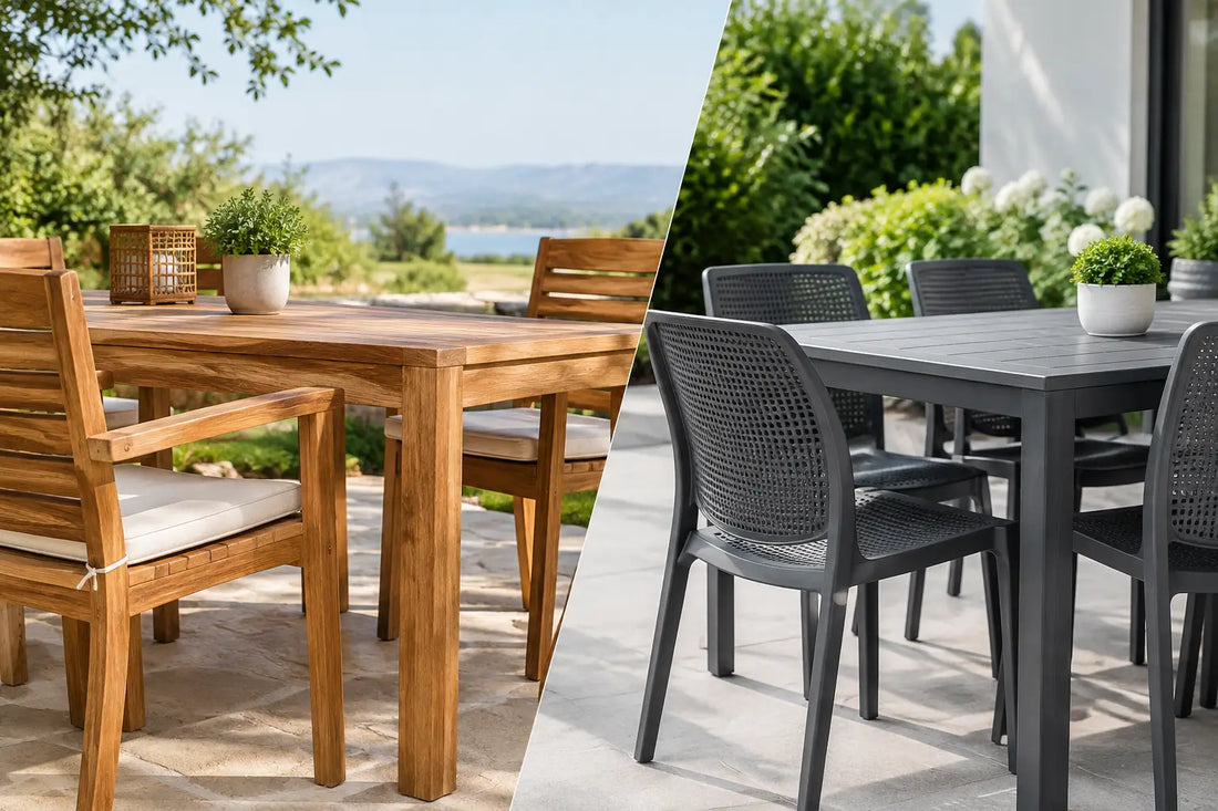 Massivholz oder Kunststoff für Gartenmöbel?