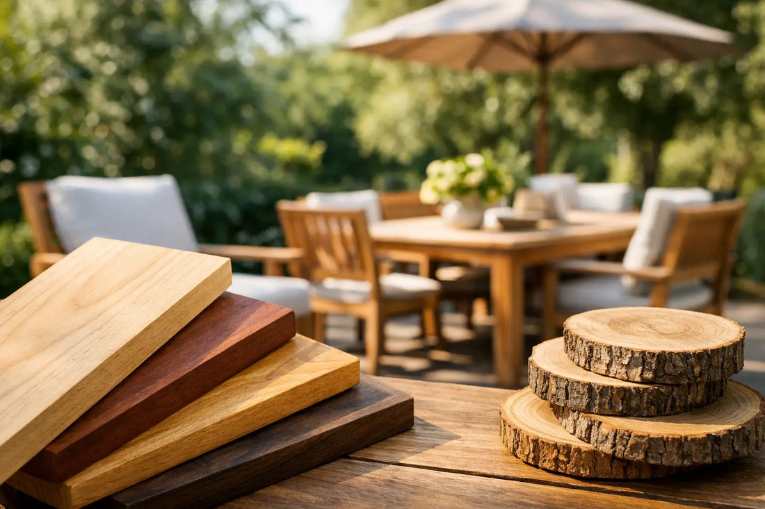 Beste Holzarten für Gartenmöbel im Vergleich