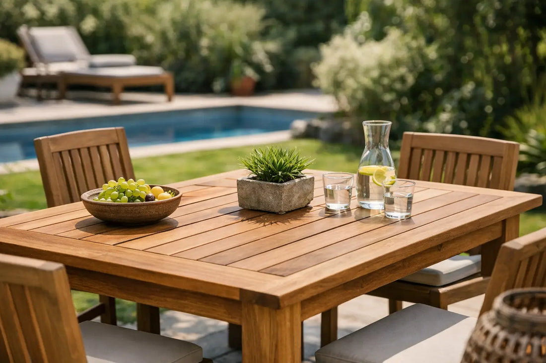 Gartentisch Teak massiv richtig wählen