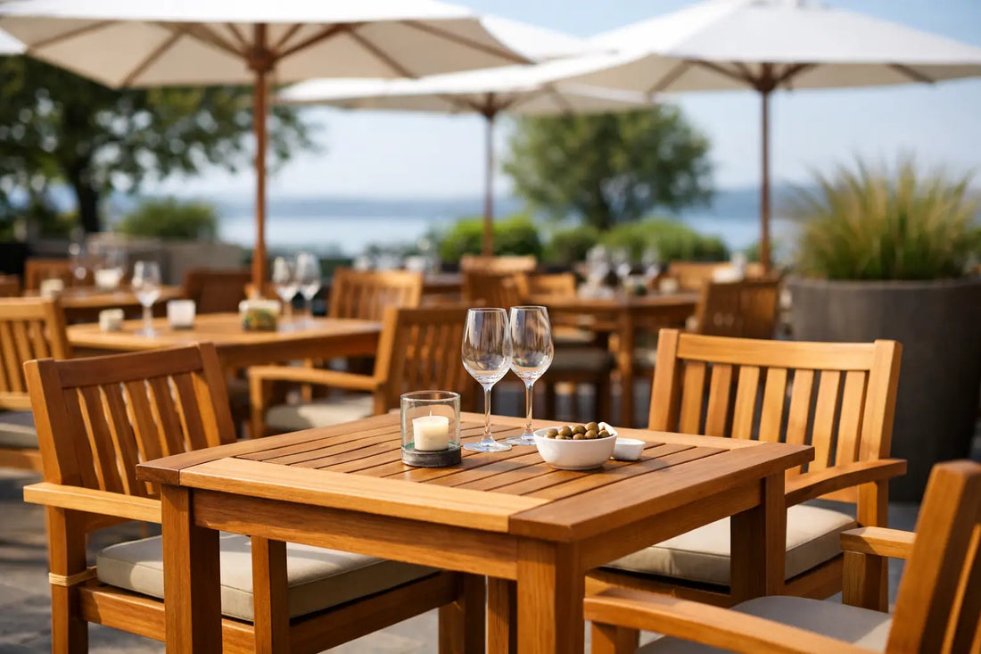 Teakmöbel für die Restaurant-Terrasse richtig wählen