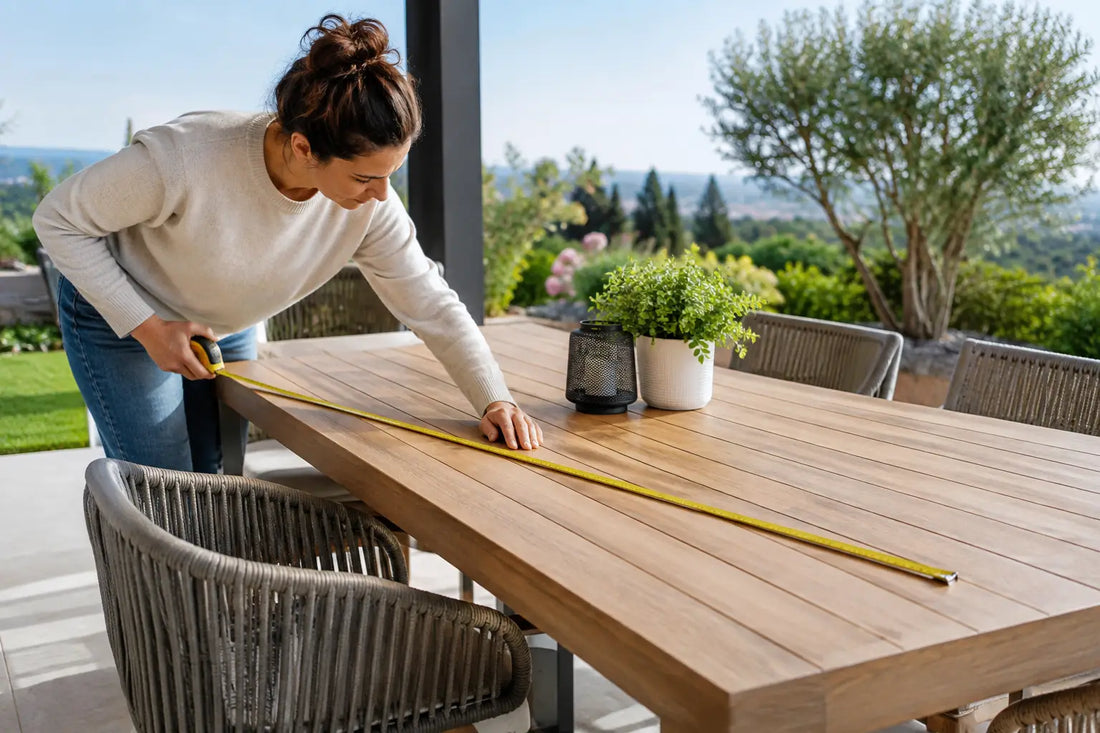 Die Gartentisch-Größe richtig berechnen