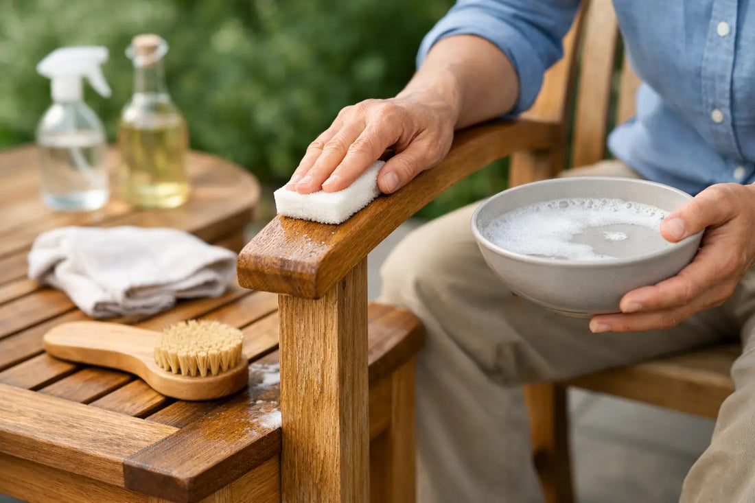 Wie Teak Möbel reinigen: sanft und richtig