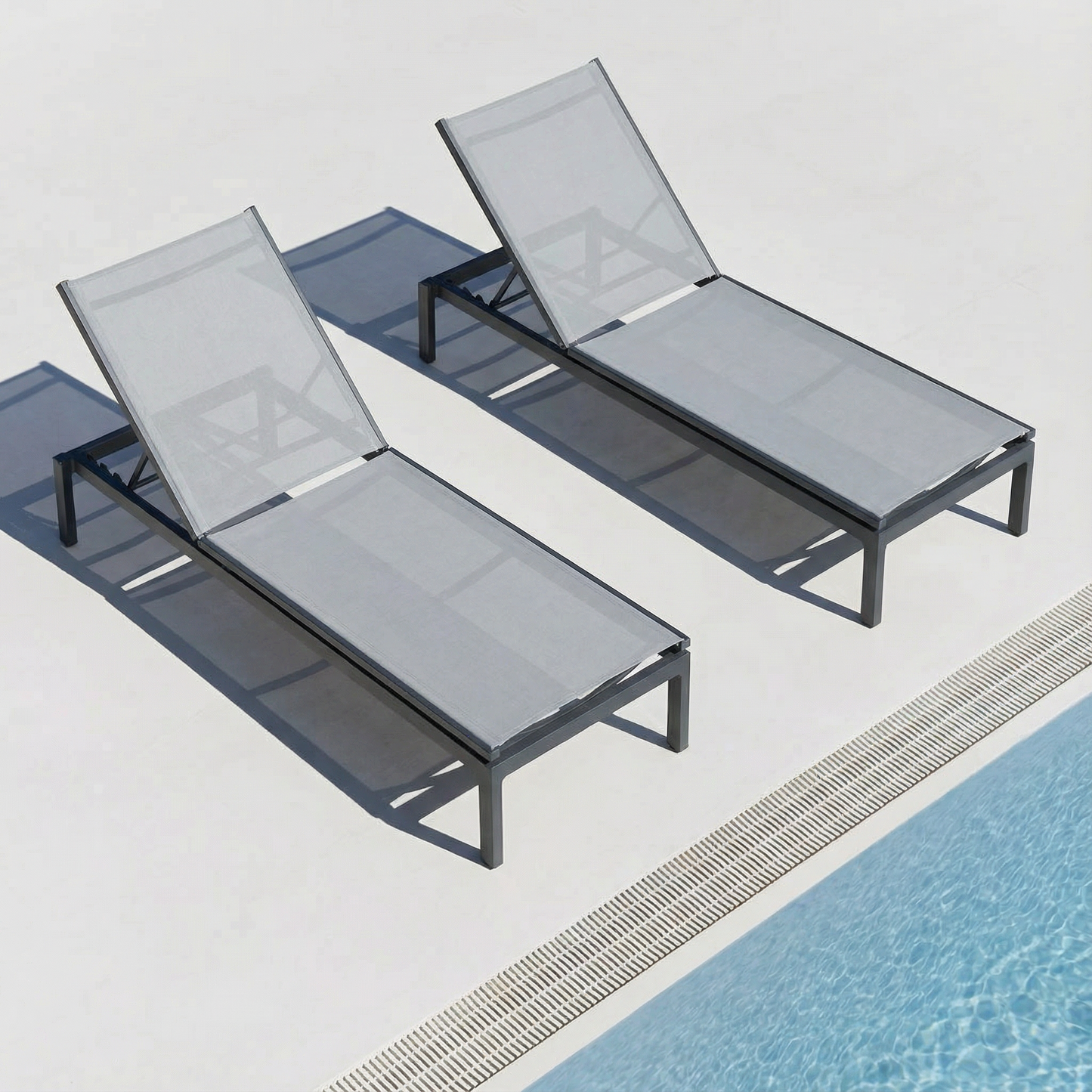 Gartenliege Aquarius Aluminium/Textilene