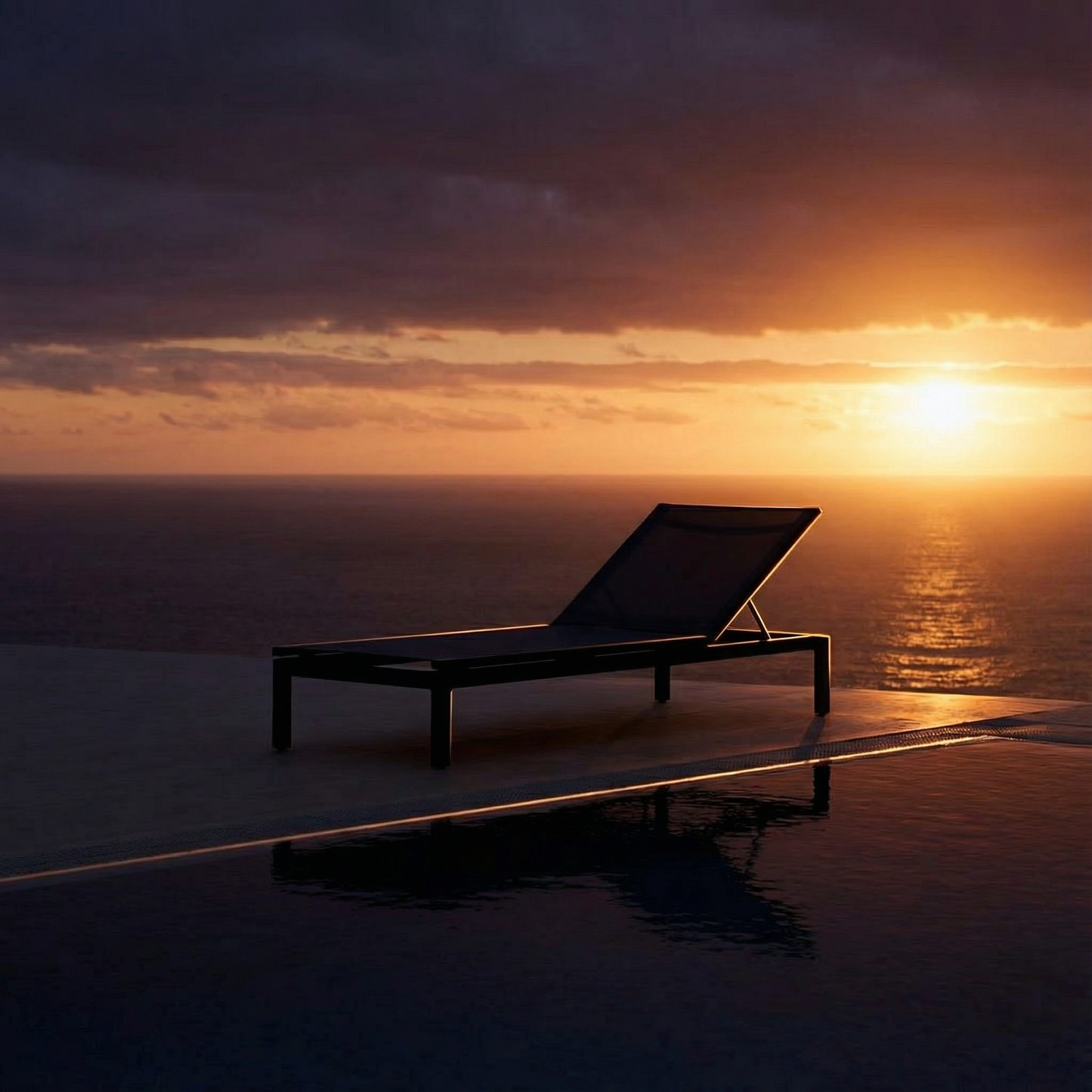 Gartenliege Aquarius Aluminium/Textilene