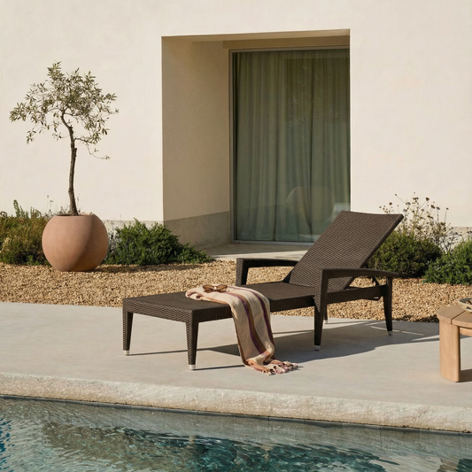 Gartenliege Minerva Aluminium/Polyrattan