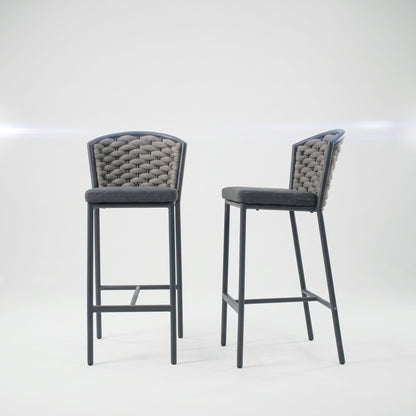 Altai Barhocker Aluminium/Rope
