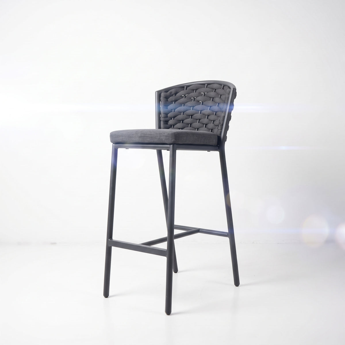 Altai Barhocker Aluminium/Rope