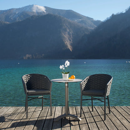 Altai Gartensessel Aluminium/Rope anthrazit