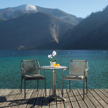 Atlas - Stapelstuhl Aluminium/Seil