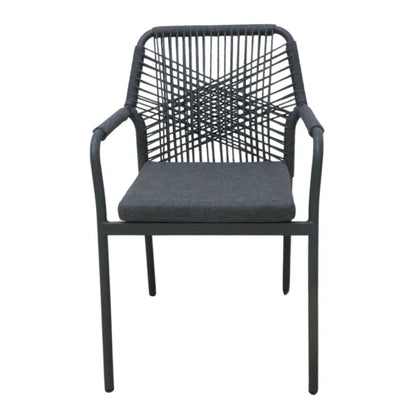 Atlas - Stapelstuhl Aluminium/Seil