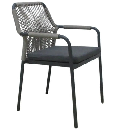 Atlas - Stapelstuhl Aluminium/Seil