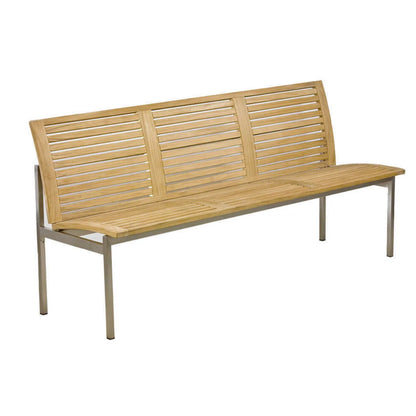 Bank Centauri Teakholz/Edelstahl