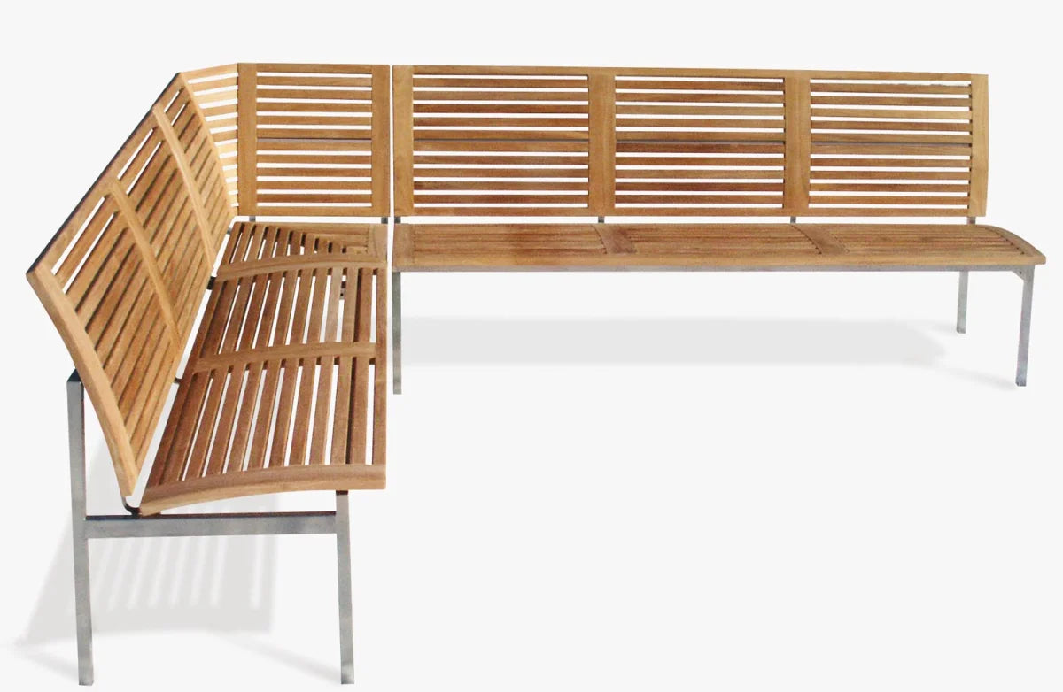 Bank Centauri Teakholz/Edelstahl