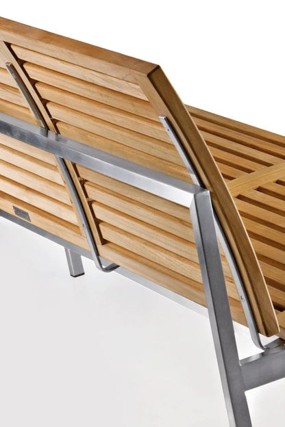 Bank Centauri Teakholz/Edelstahl