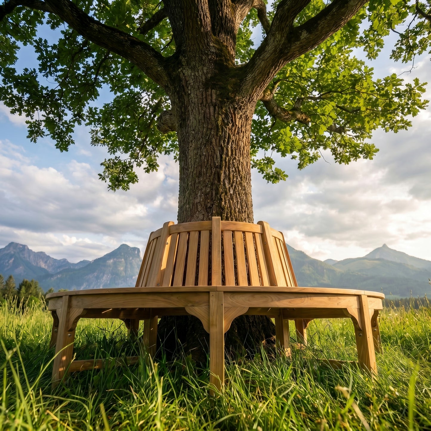 Matahari Teak Baumbank in 2 verschiedenen Größen