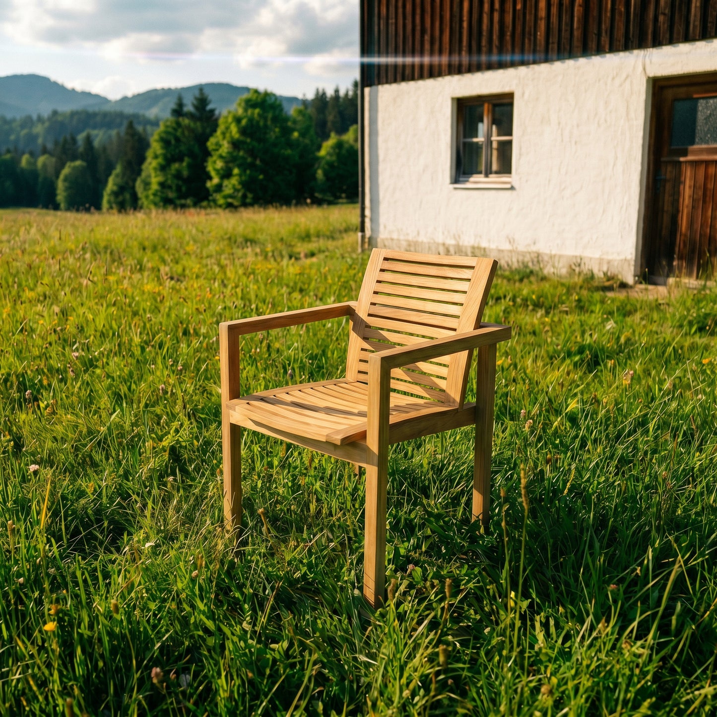 Stapelsessel Castor Teakholz
