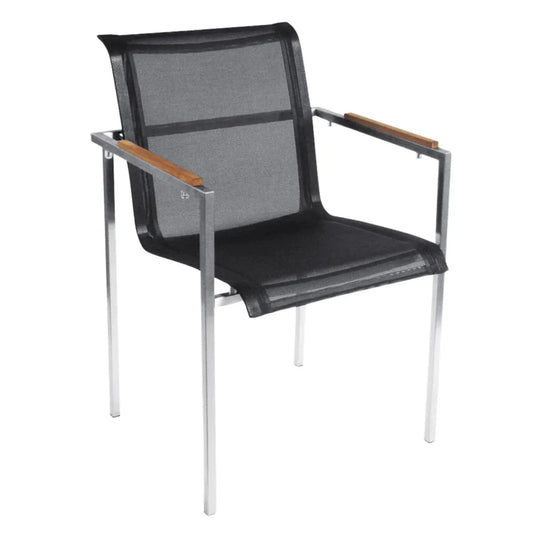 Centauri - Stapelstuhl Edelstahl/Textilene