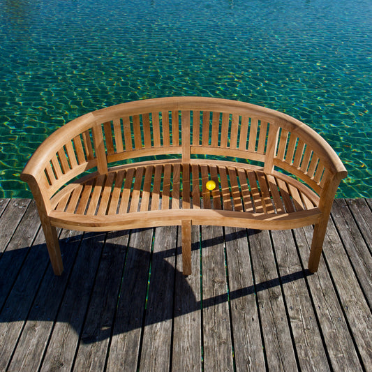 Matahari Teak Gartenbank Banana Comfort
