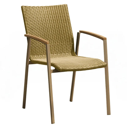 Fox - Stapelsessel Aluminium/Polyrattan