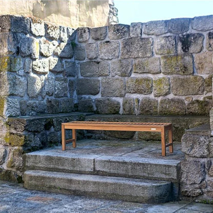 Gartenbank Artemis lehnenlos Teakholz in verschiedenen Größen