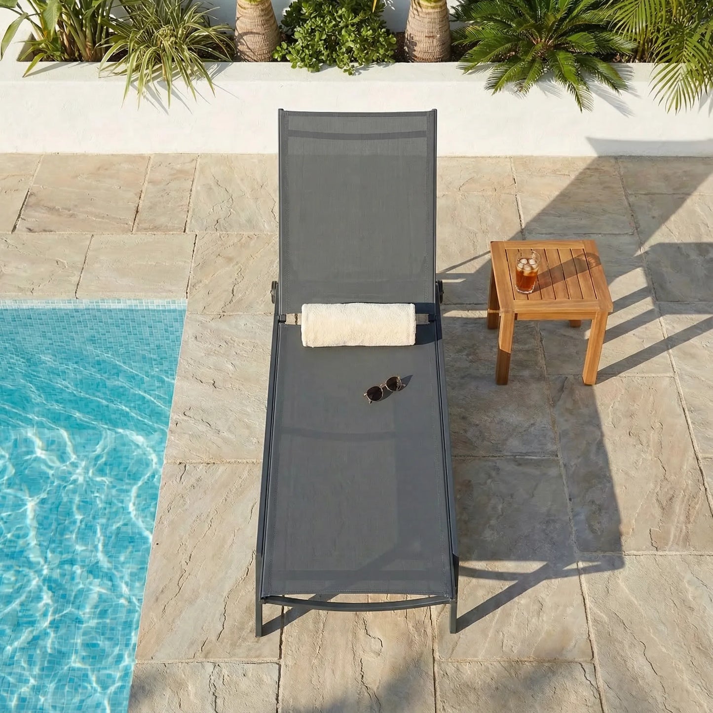 Gartenliege Lyra Aluminium/Textilene