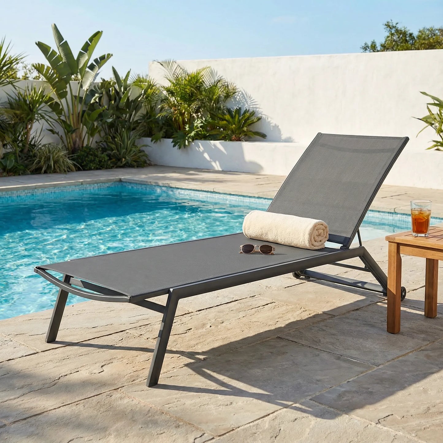 Gartenliege Lyra Aluminium/Textilene