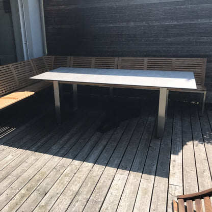 Glaskeramik Gartentisch in verschiedenen Größen und Designs