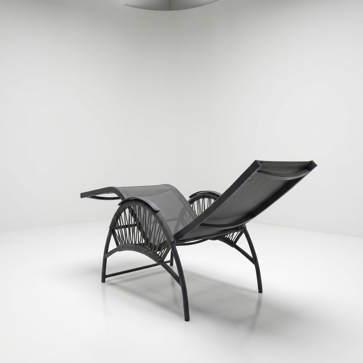 Outdoor Kippliege Atlas Aluminium/Outdoor-Seilgeflecht