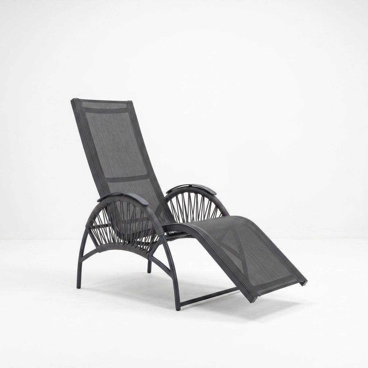 Outdoor Kippliege Atlas Aluminium/Outdoor-Seilgeflecht