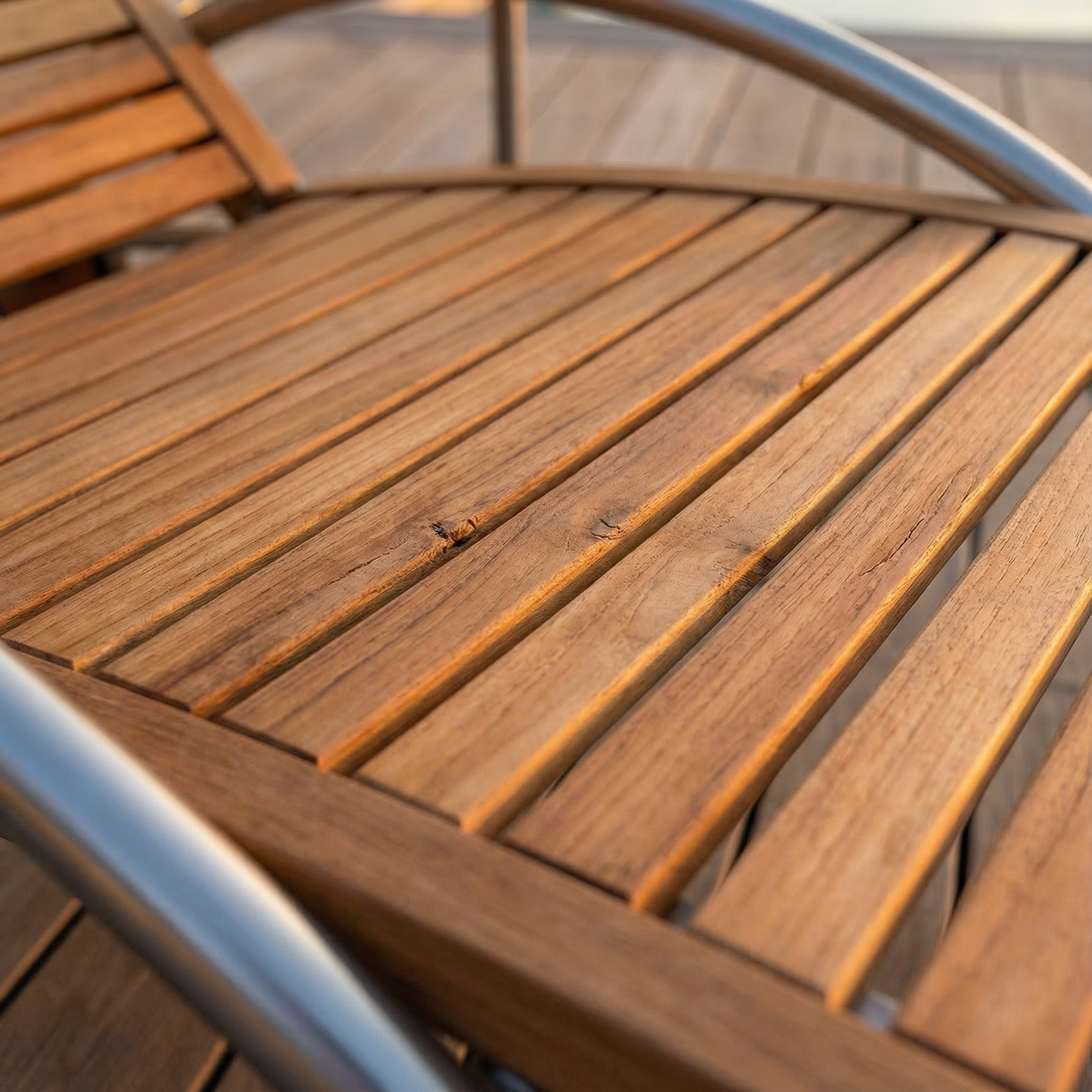 Liege Cygnus Teakholz/Edelstahl