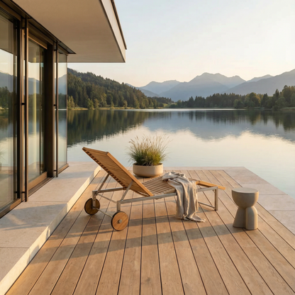 Liege Libra Teakholz/Edelstahl