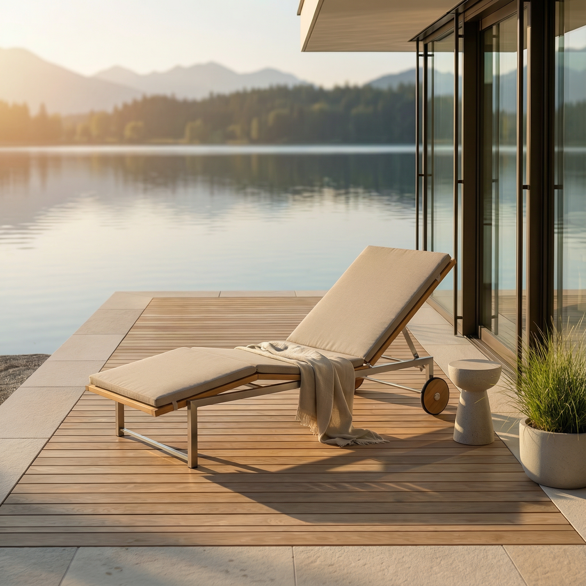 Liege Libra Teakholz/Edelstahl