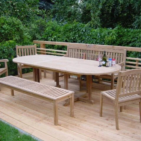 Matahari Teak Ausziehtisch Poseidon in verschiedenen Größen