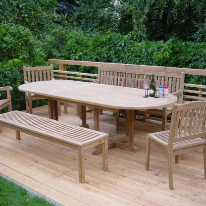 Matahari Teak Ausziehtisch Poseidon in verschiedenen Größen