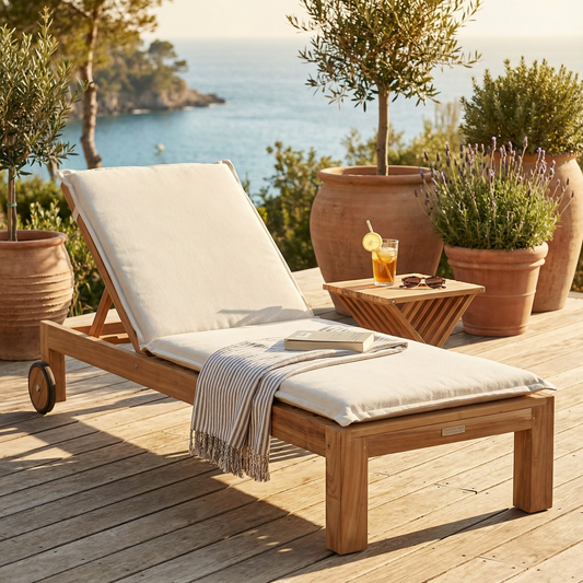 Matahari Teak Gartenliege Cubus