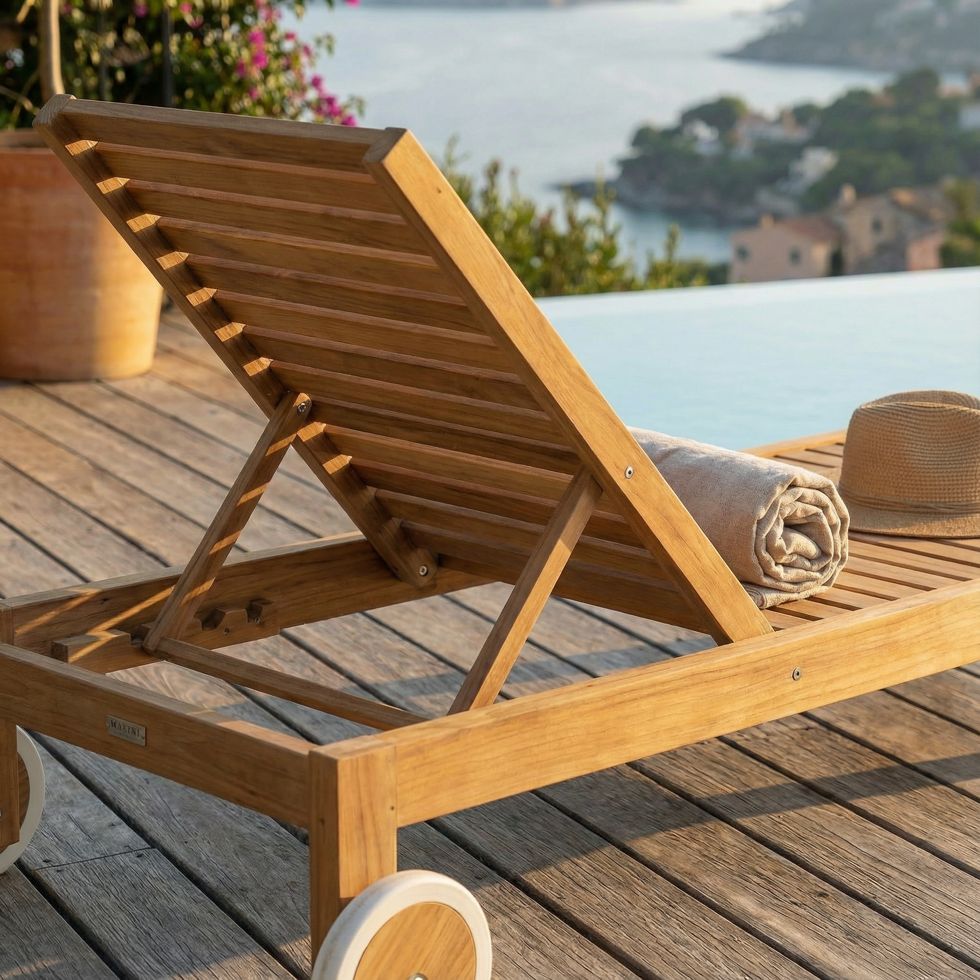 Matahari Teak Gartenliege Cubus