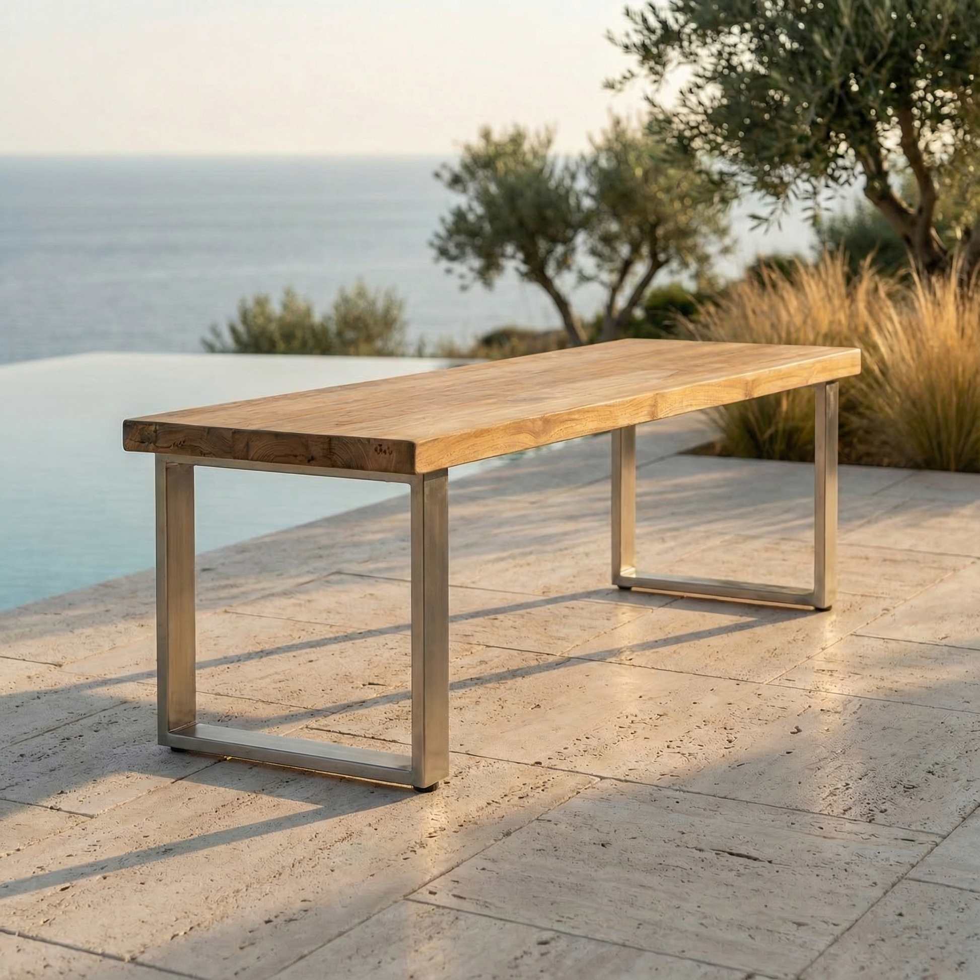 Matahari Teak Hockerbank Arthus Fusion