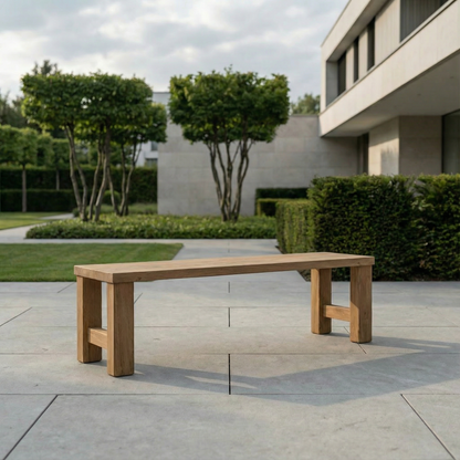 Matahari Teak Hockerbank Arthus Retro