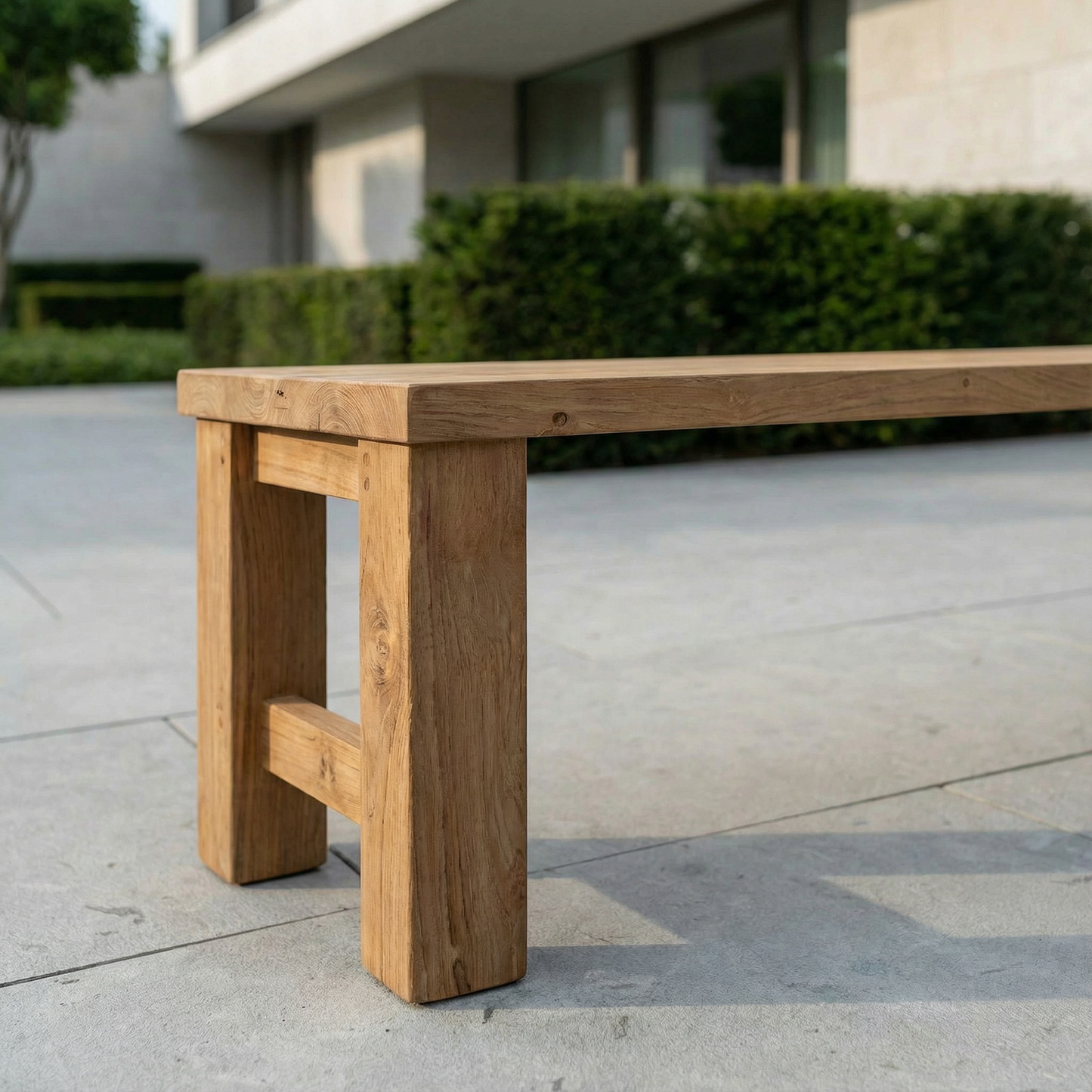 Matahari Teak Hockerbank Arthus Retro