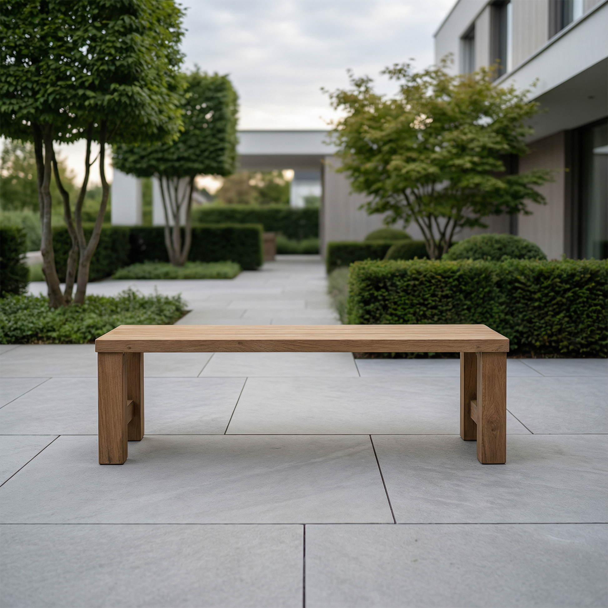 Matahari Teak Hockerbank Arthus Retro