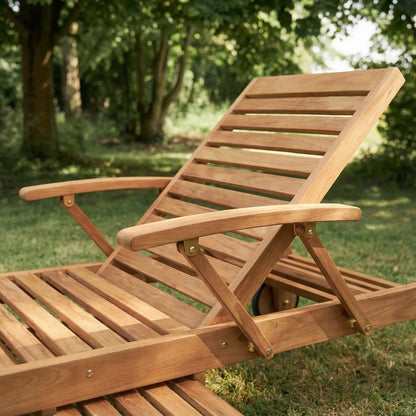 Matahari Teak Komfort Gartenliege Royal Princess