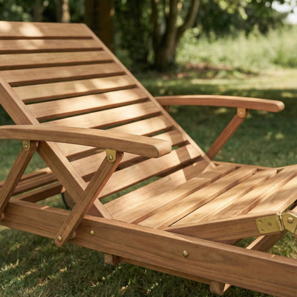 Matahari Teak Komfort Gartenliege Royal Princess