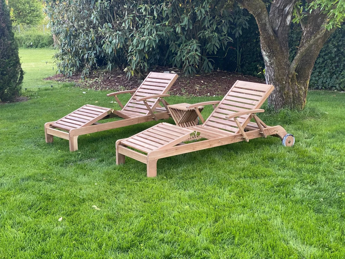 Matahari Teak Komfort Gartenliege Royal Princess