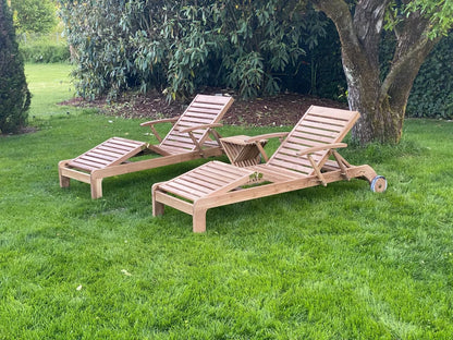 Matahari Teak Komfort Gartenliege Royal Princess